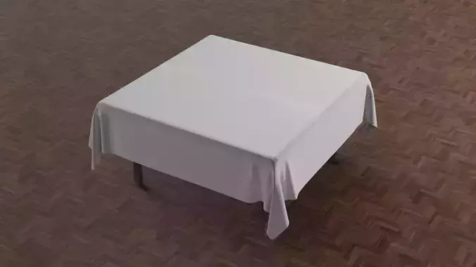 Table with cloth