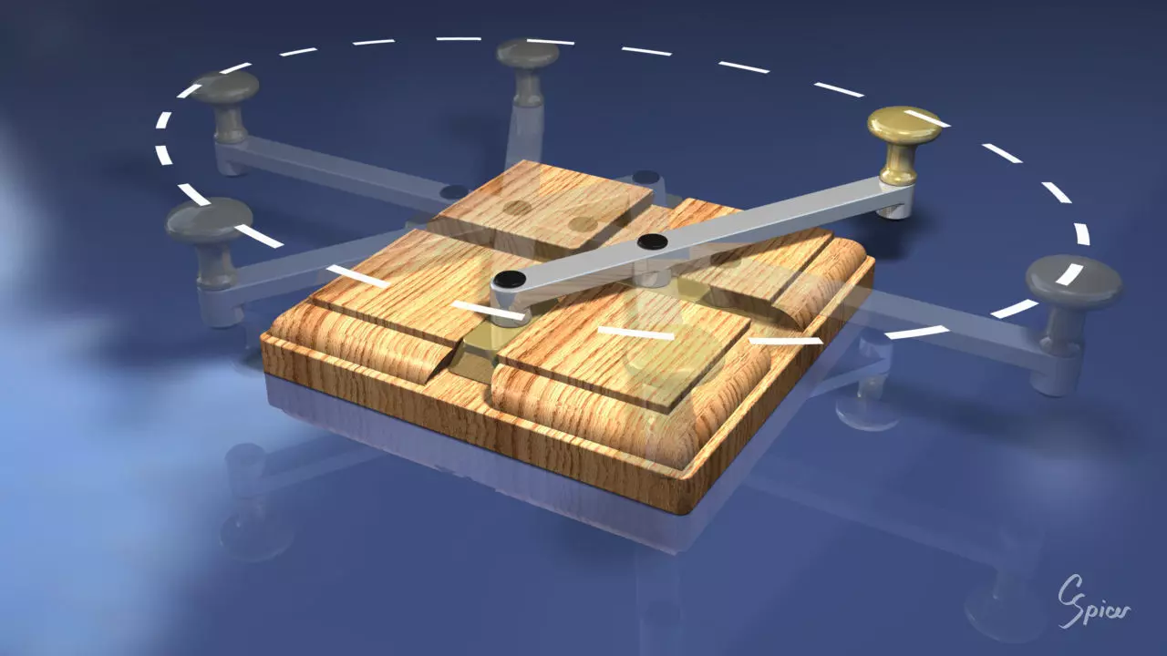 Ellipsograph Do-Nothing Machine 3D print model