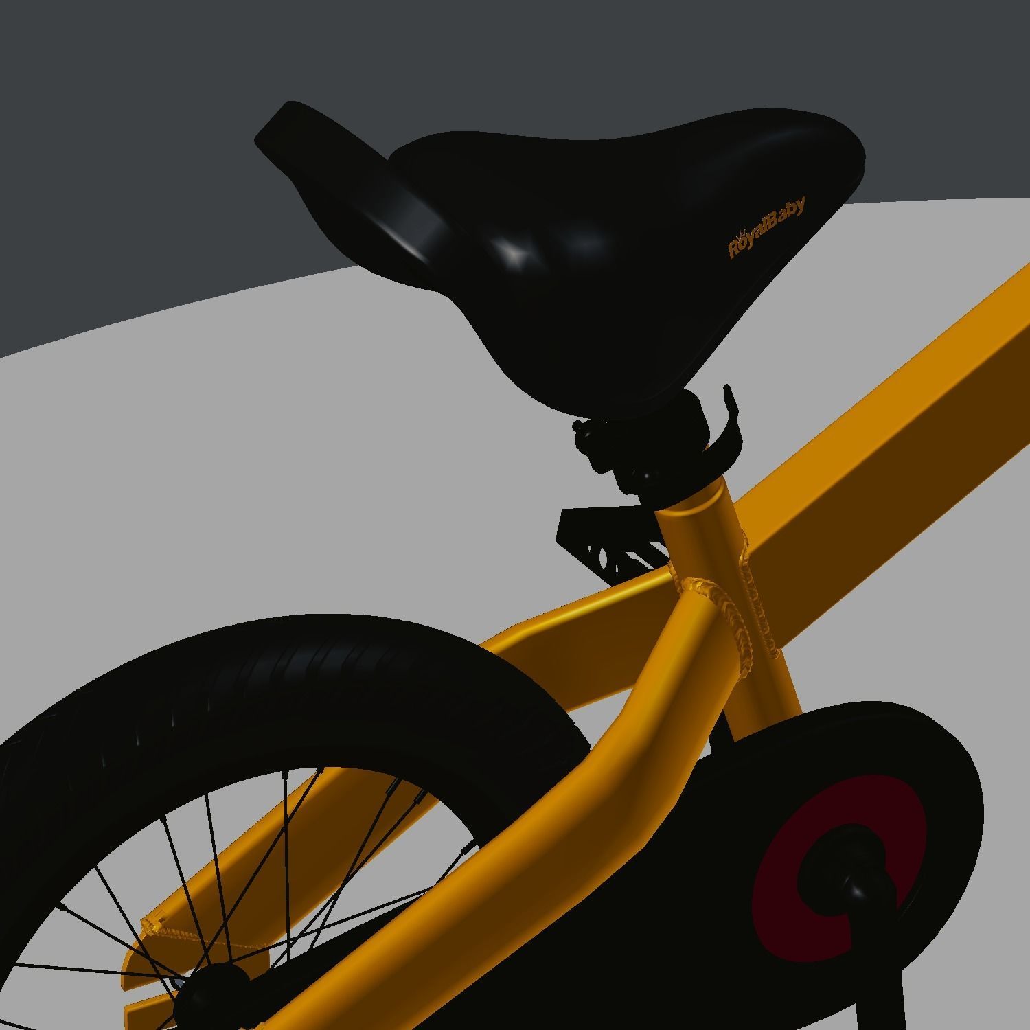 Cubetube Buttons BMX Bicycle  Bike by Royal Baby Low-poly 3D model_12