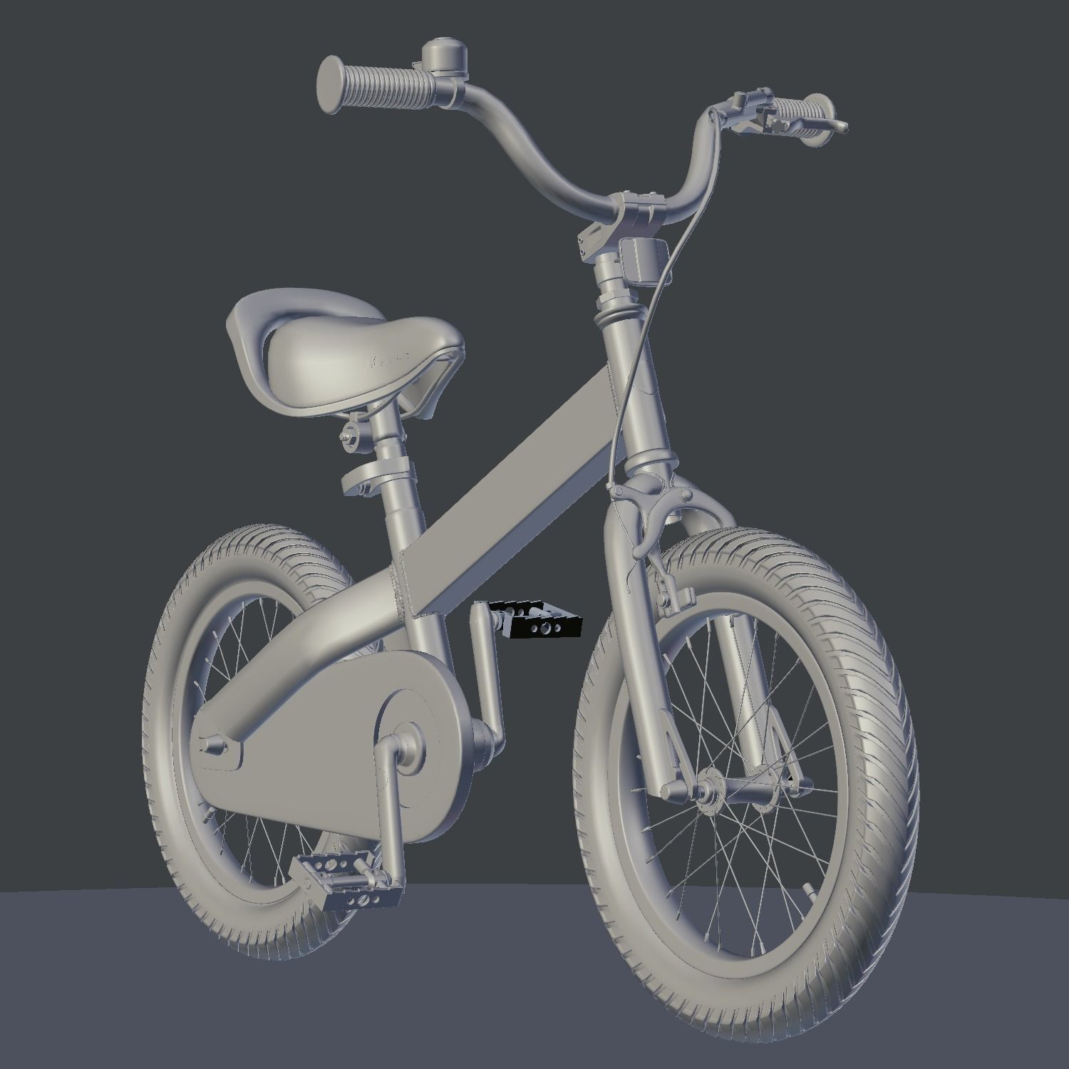 Cubetube Buttons BMX Bicycle  Bike by Royal Baby Low-poly 3D model_15