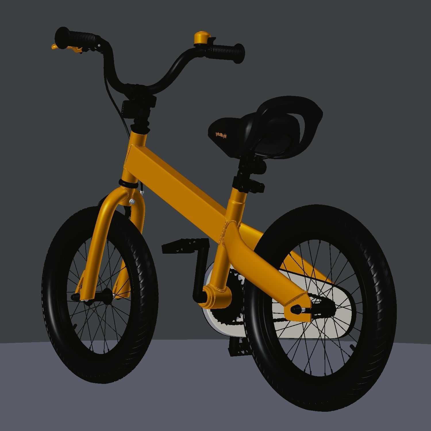 Cubetube Buttons BMX Bicycle  Bike by Royal Baby Low-poly 3D model_5