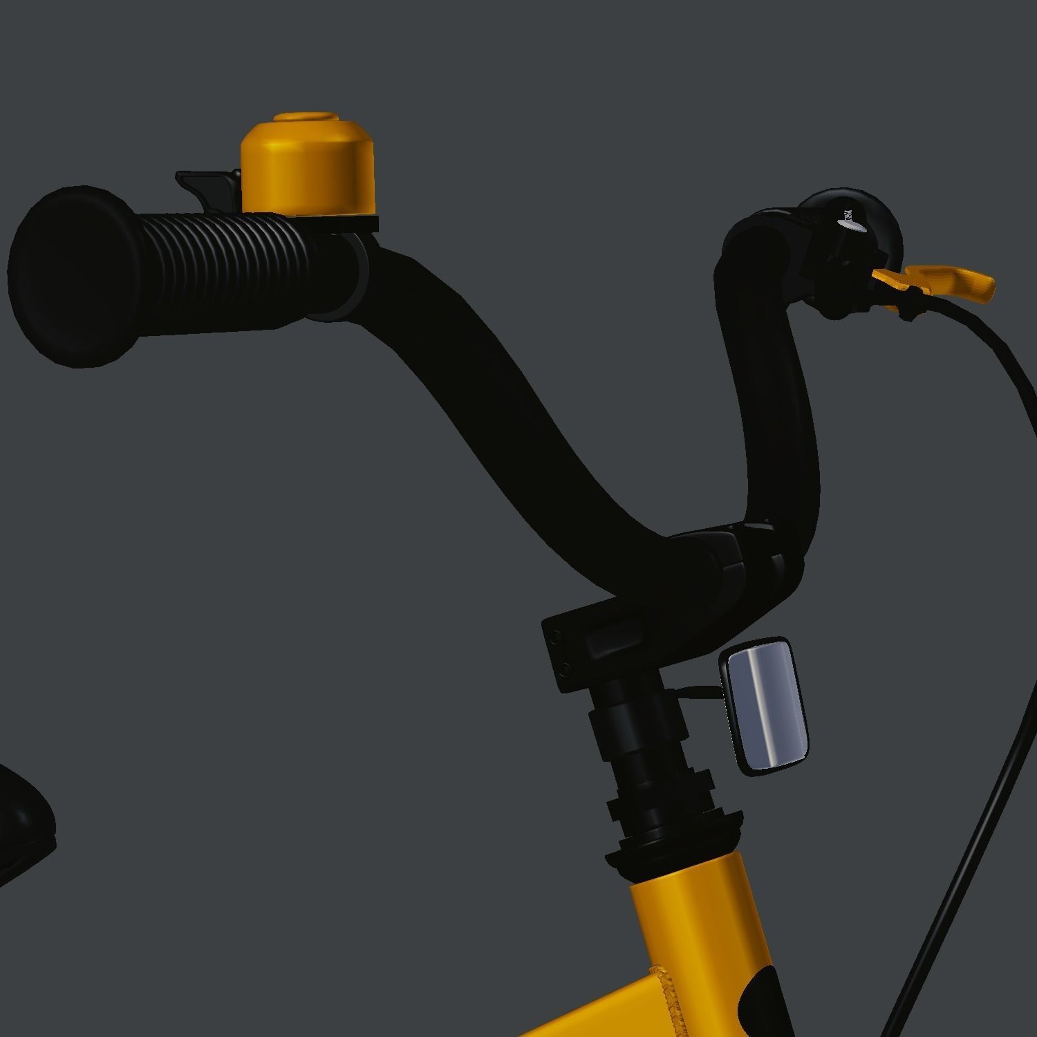 Cubetube Buttons BMX Bicycle  Bike by Royal Baby Low-poly 3D model_4