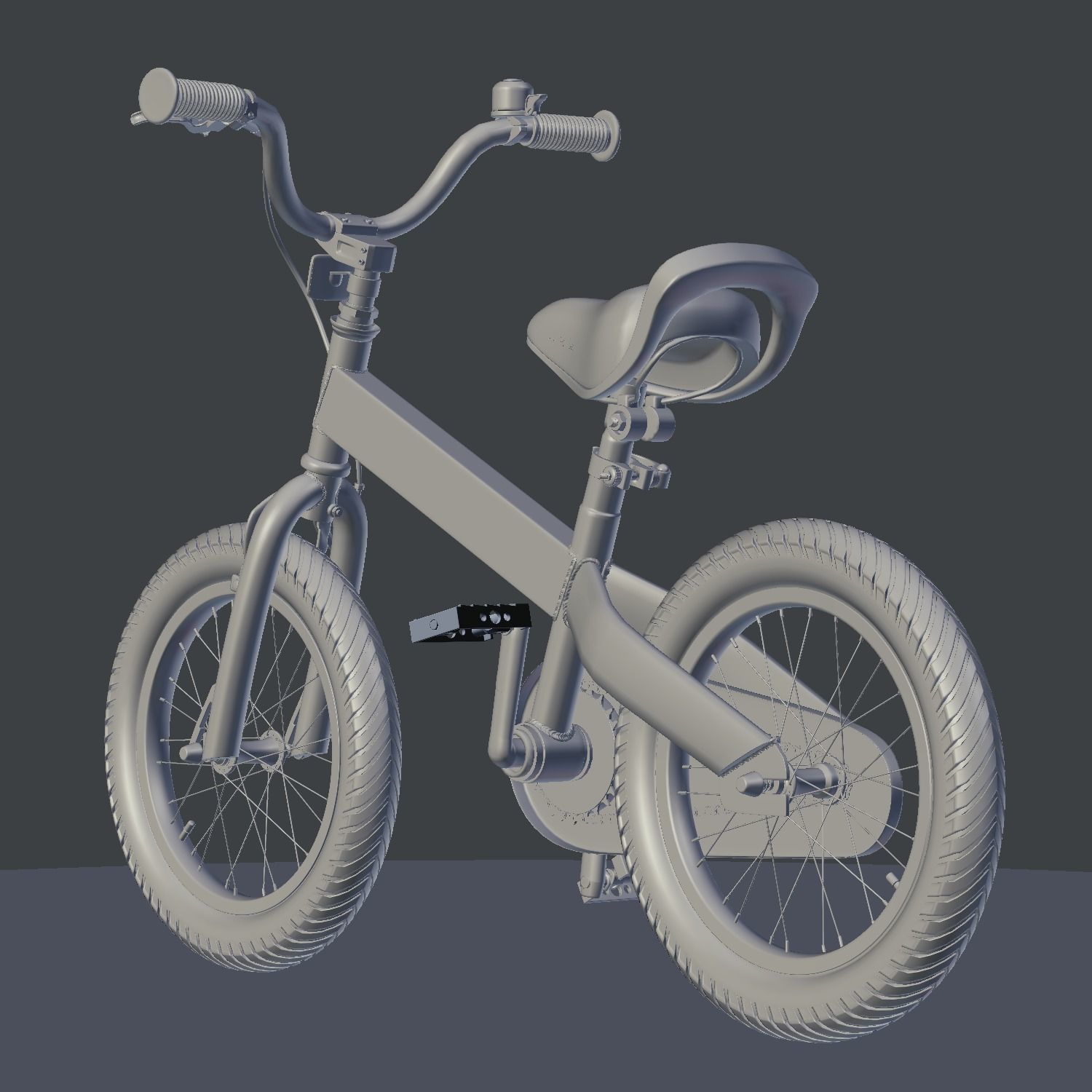 Cubetube Buttons BMX Bicycle  Bike by Royal Baby Low-poly 3D model_17