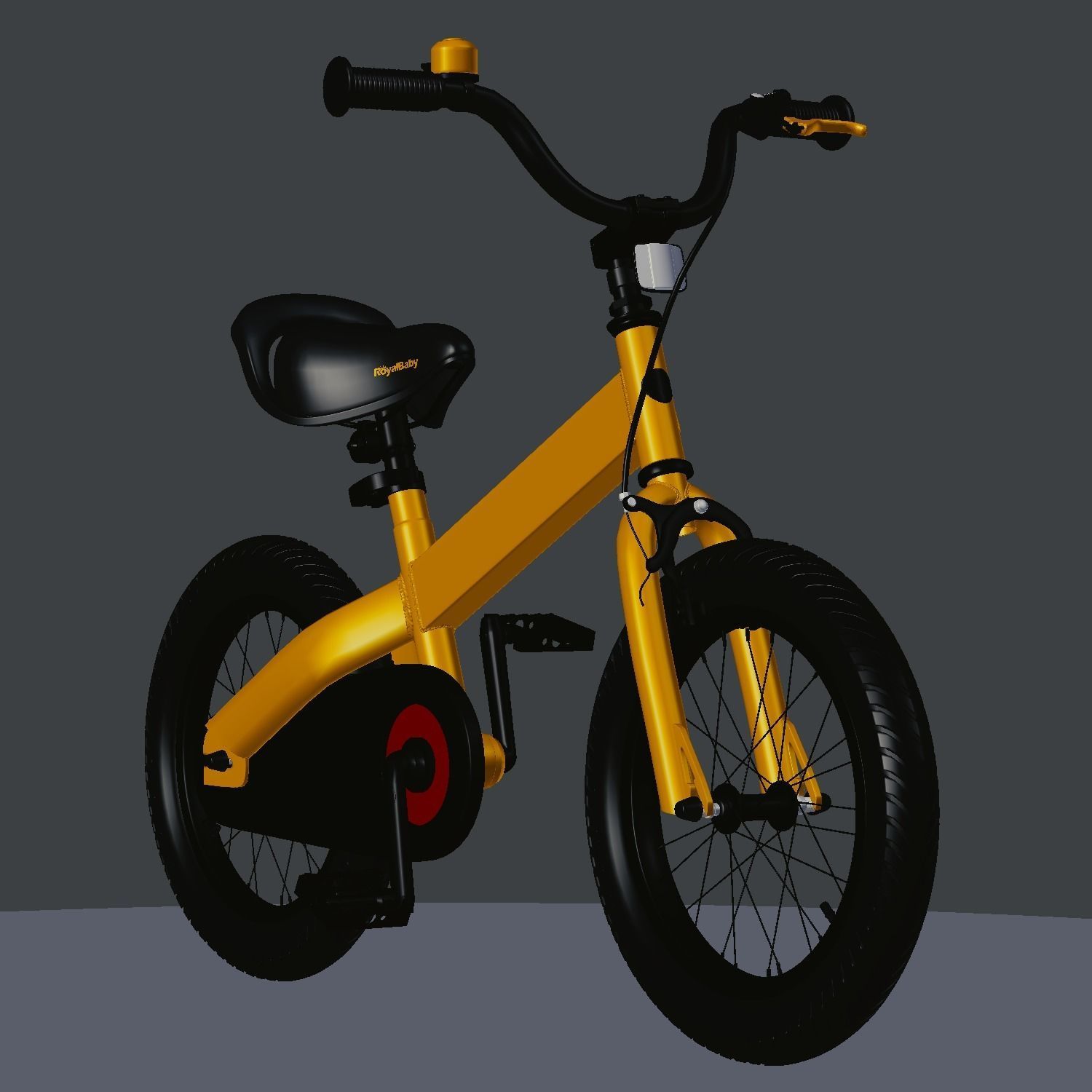 Cubetube Buttons BMX Bicycle  Bike by Royal Baby Low-poly 3D model_13