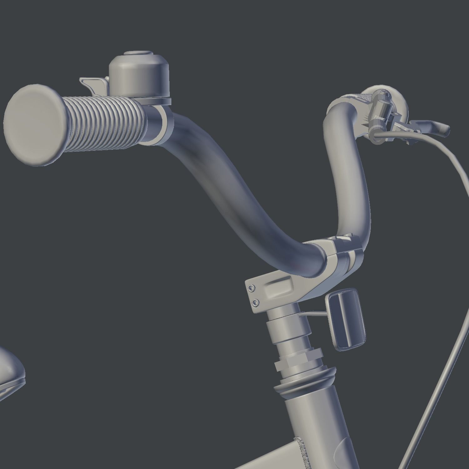 Cubetube Buttons BMX Bicycle  Bike by Royal Baby Low-poly 3D model_7