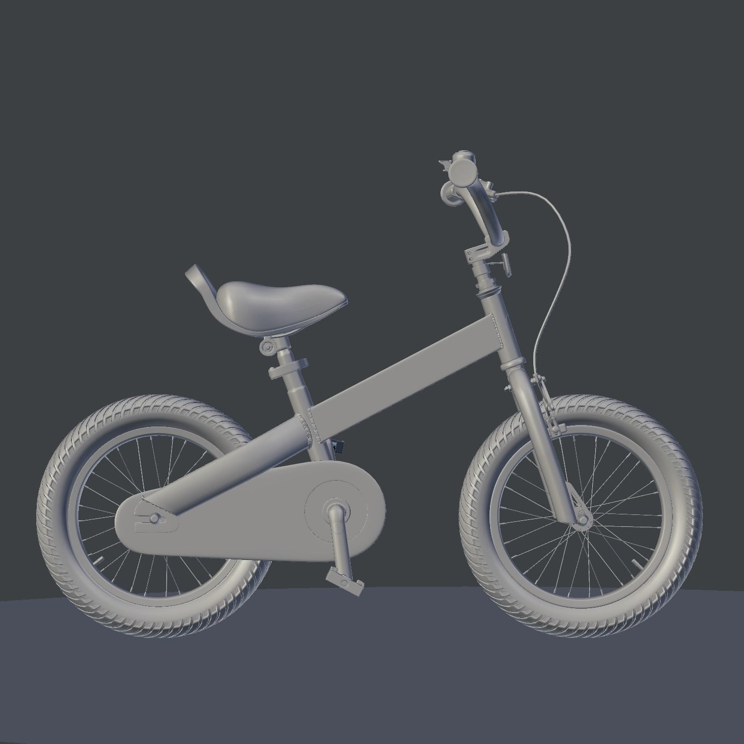 Cubetube Buttons BMX Bicycle  Bike by Royal Baby Low-poly 3D model_10
