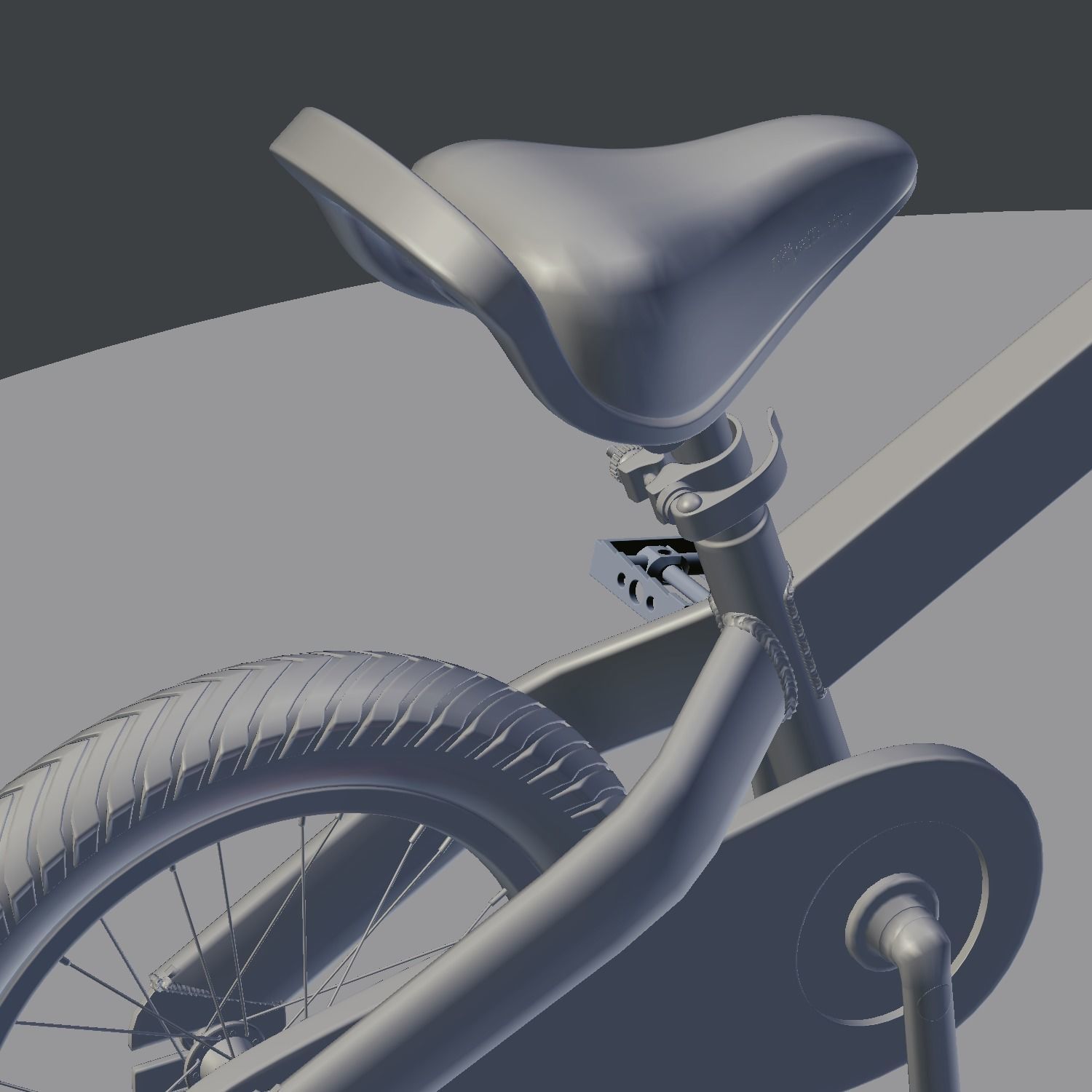 Cubetube Buttons BMX Bicycle  Bike by Royal Baby Low-poly 3D model_16
