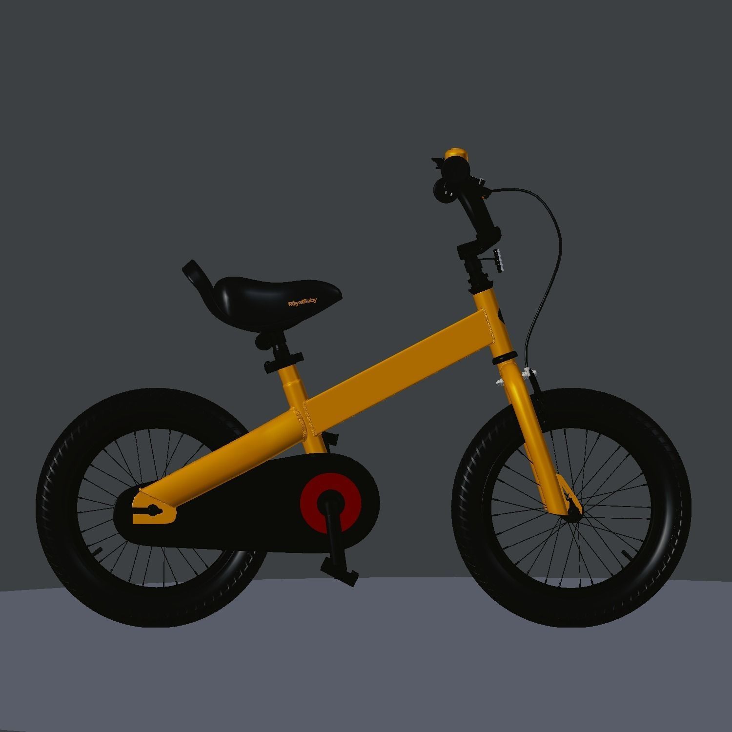 Cubetube Buttons BMX Bicycle  Bike by Royal Baby Low-poly 3D model_8