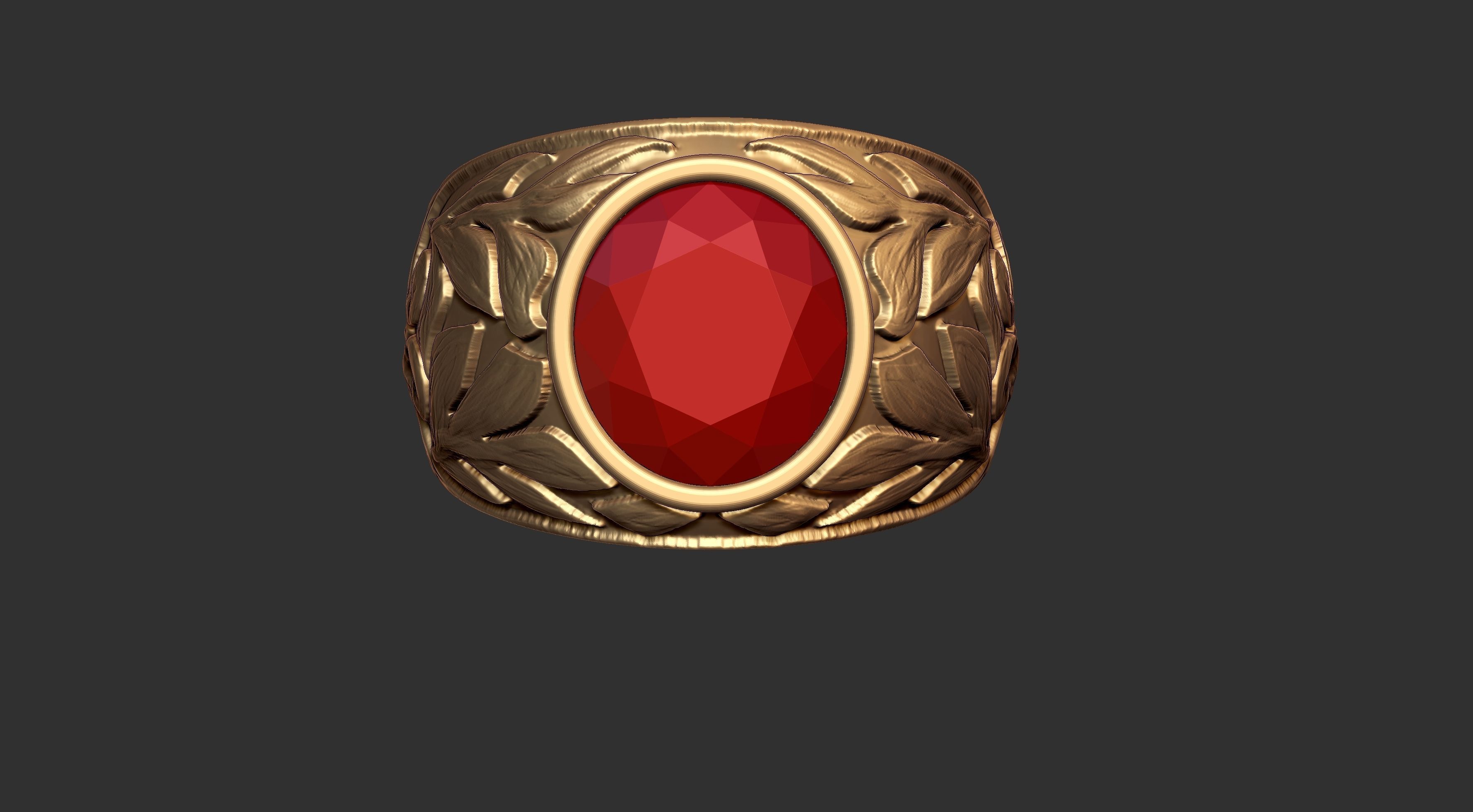 Engraved  Ring  Ready For 3D Print 3D print model_2
