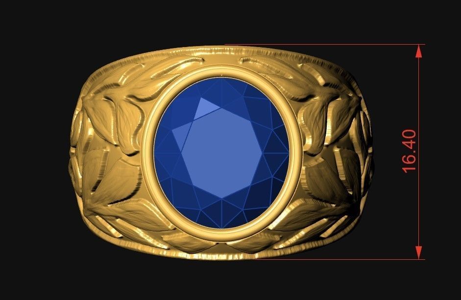 Engraved  Ring  Ready For 3D Print 3D print model_5