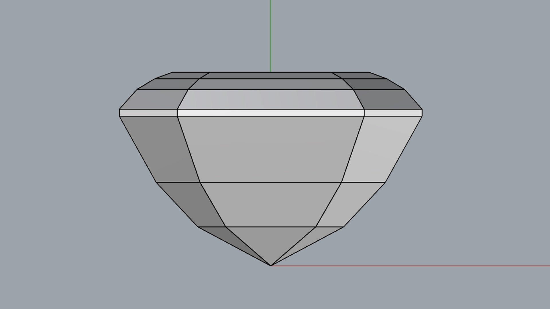 Diamond Asscher 3D print model_11