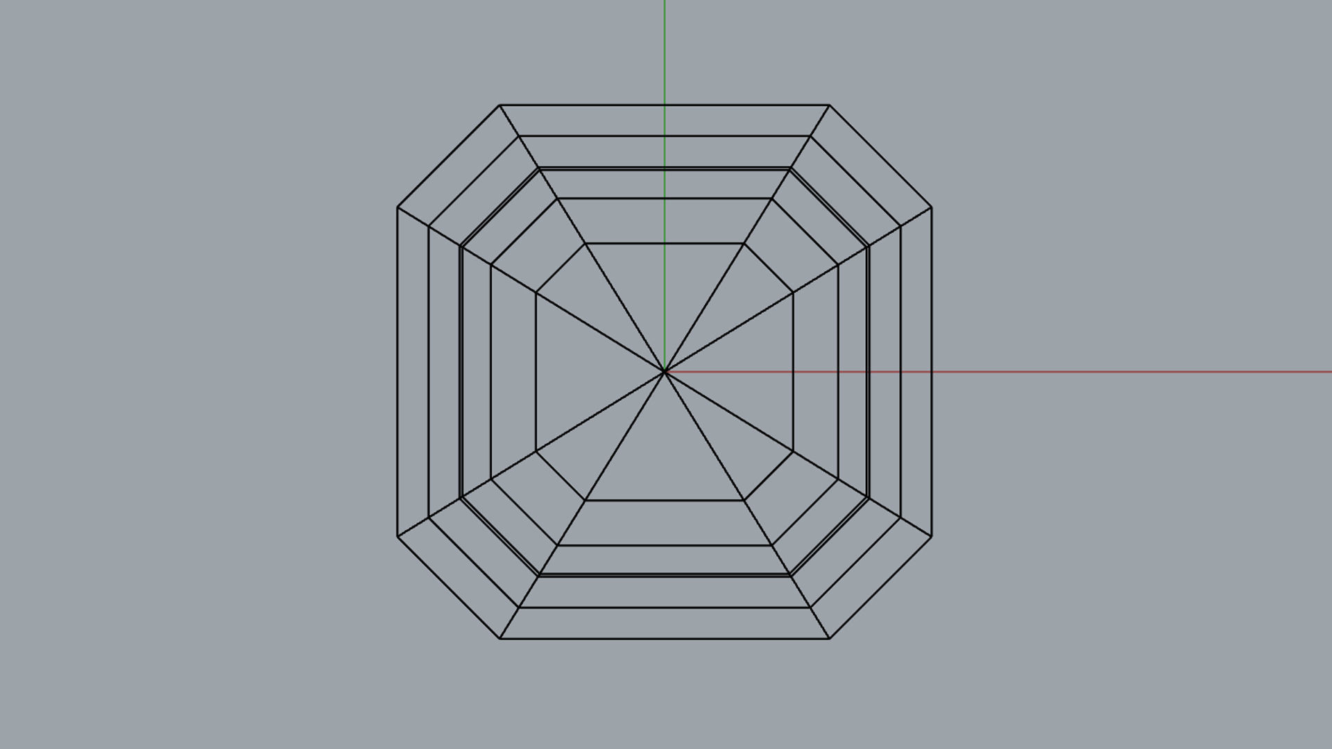 Diamond Asscher 3D print model_12