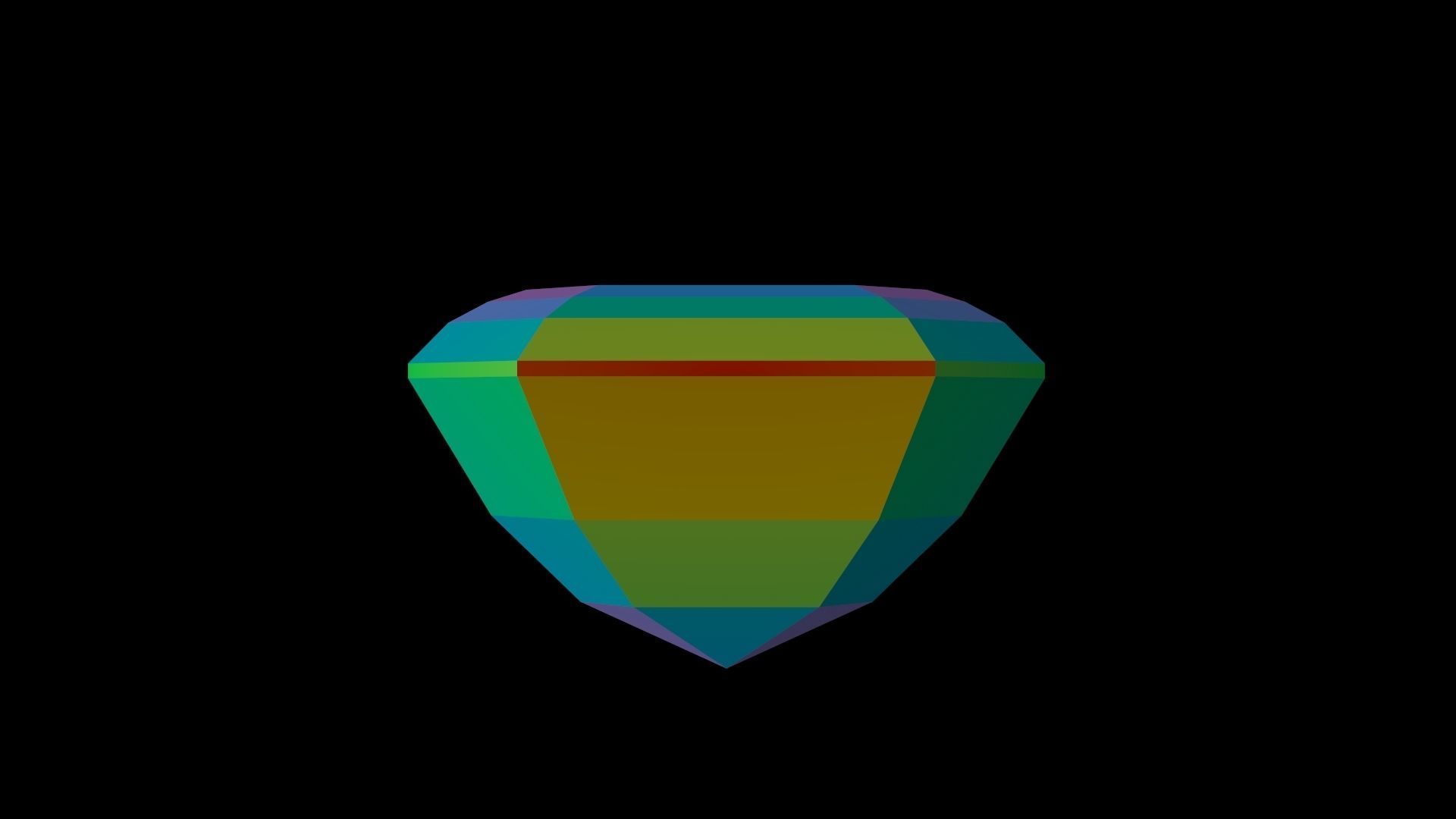 Diamond Asscher 3D print model_5