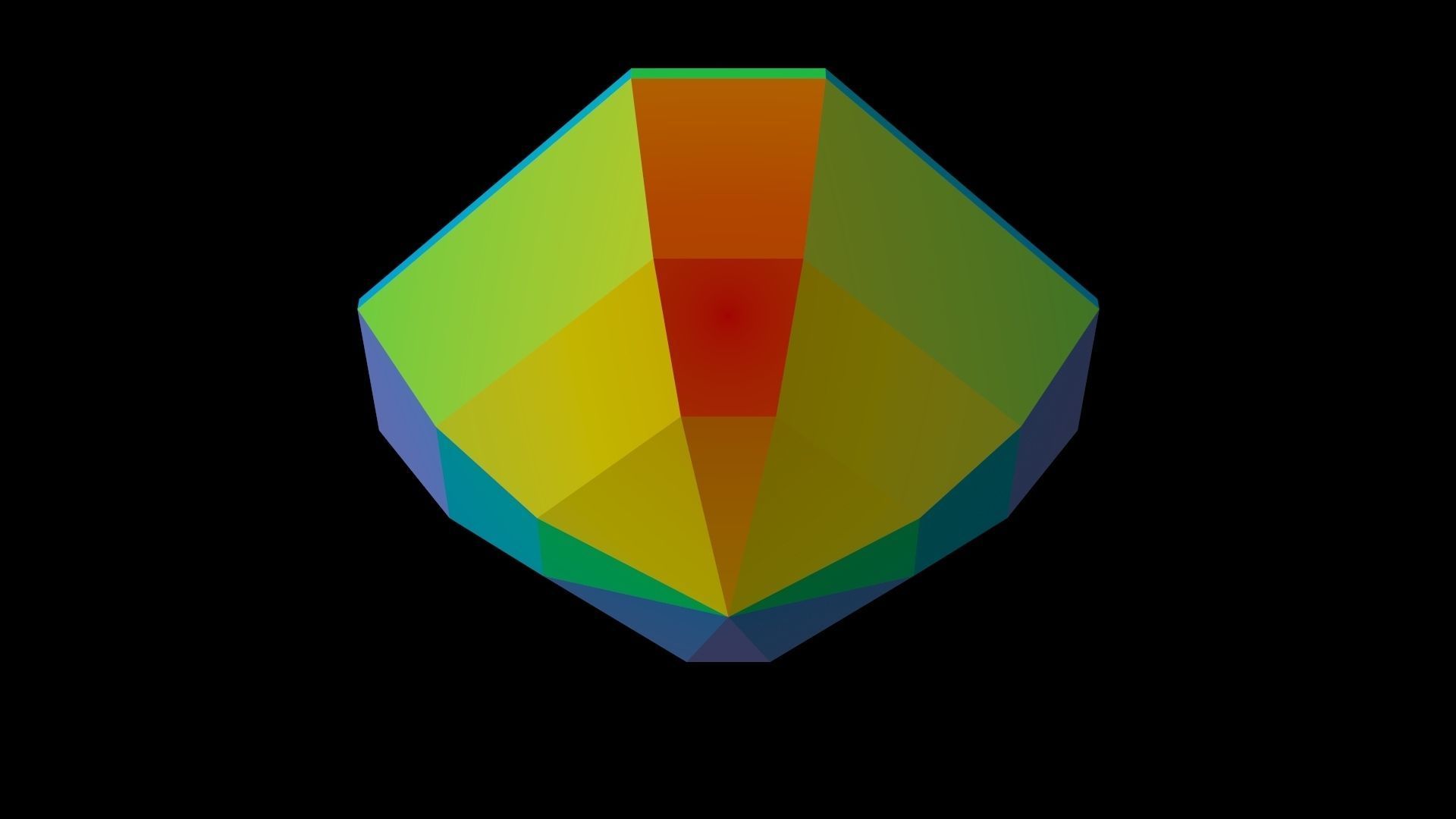 Diamond Asscher 3D print model_9