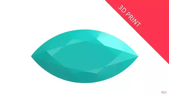 Diamond Marquise 3D print model