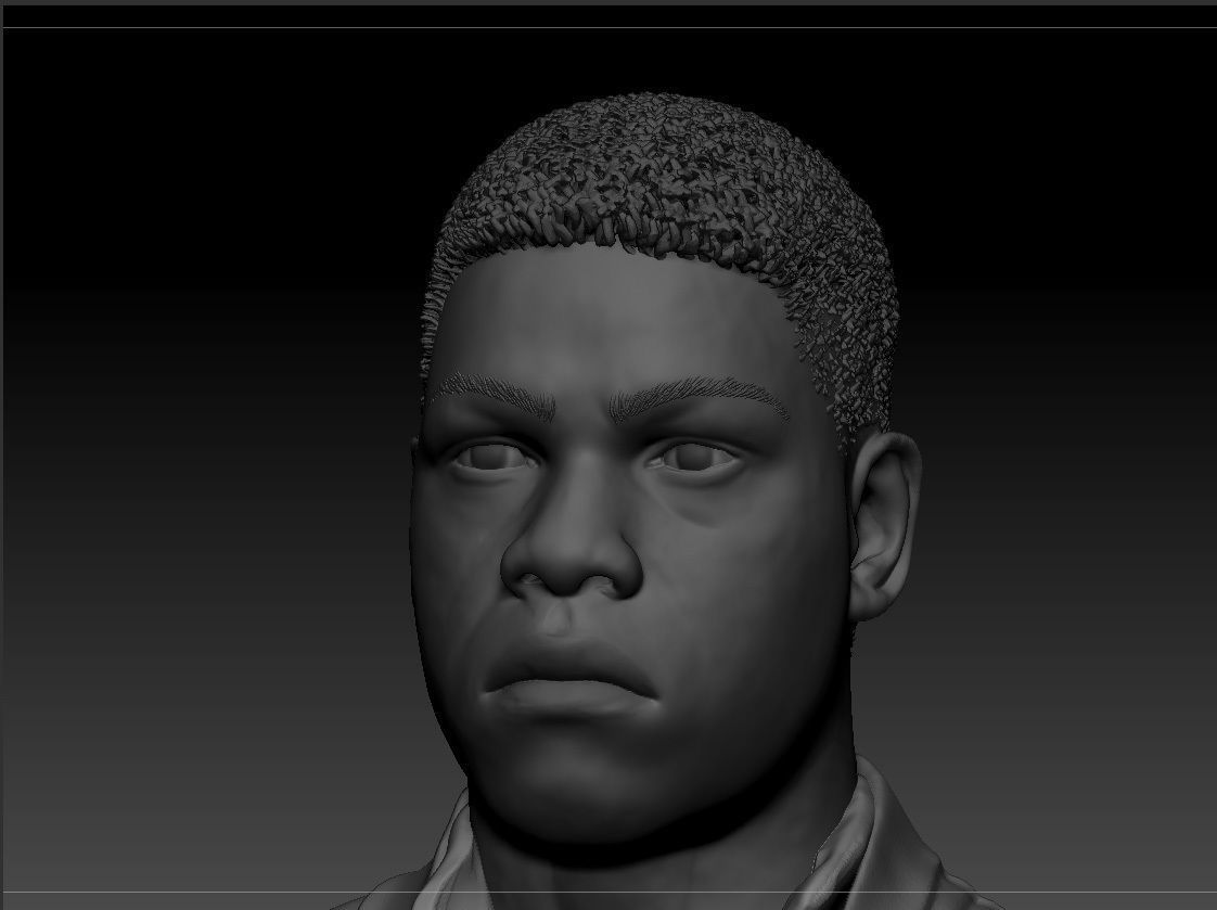 John Boyega - Finn - Star Wars the force awakens 3D print model_13