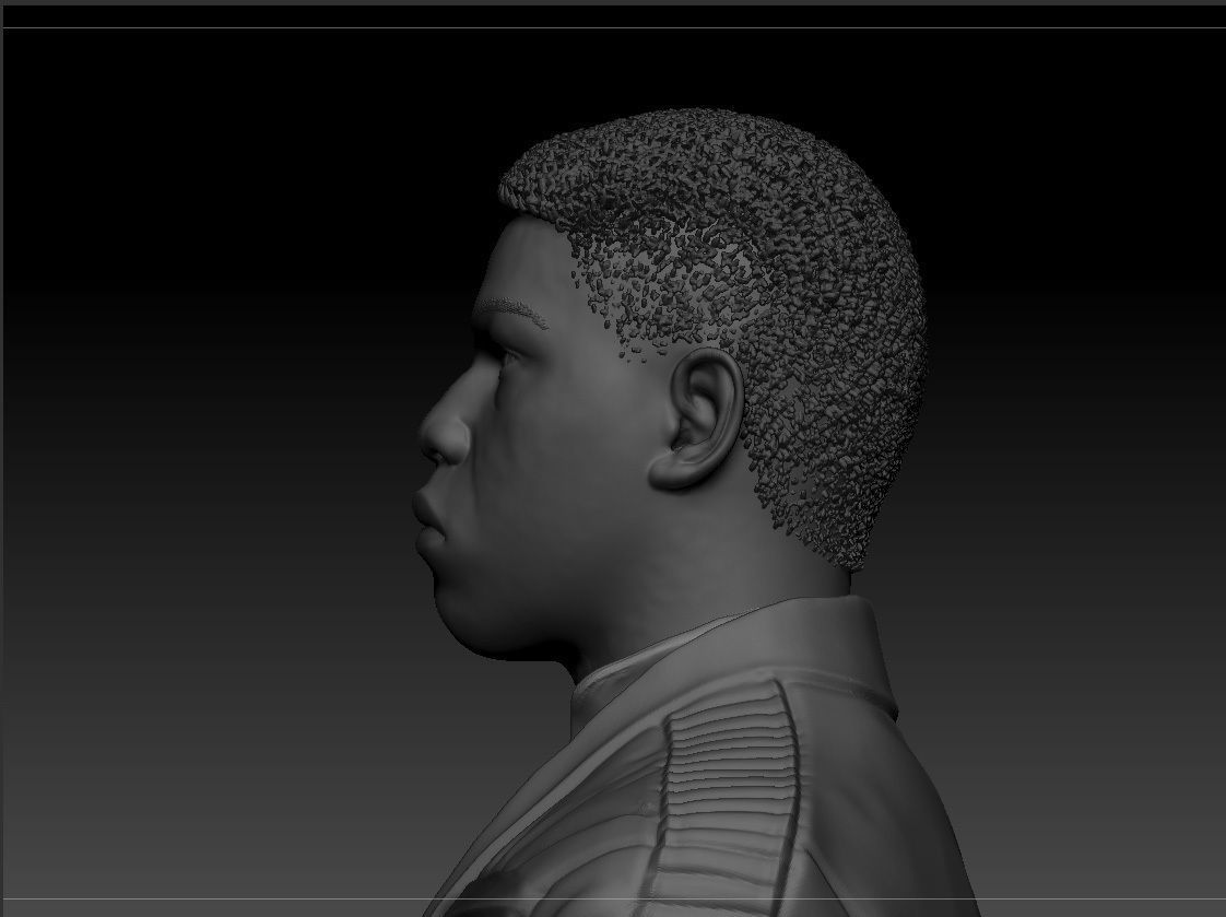 John Boyega - Finn - Star Wars the force awakens 3D print model_12