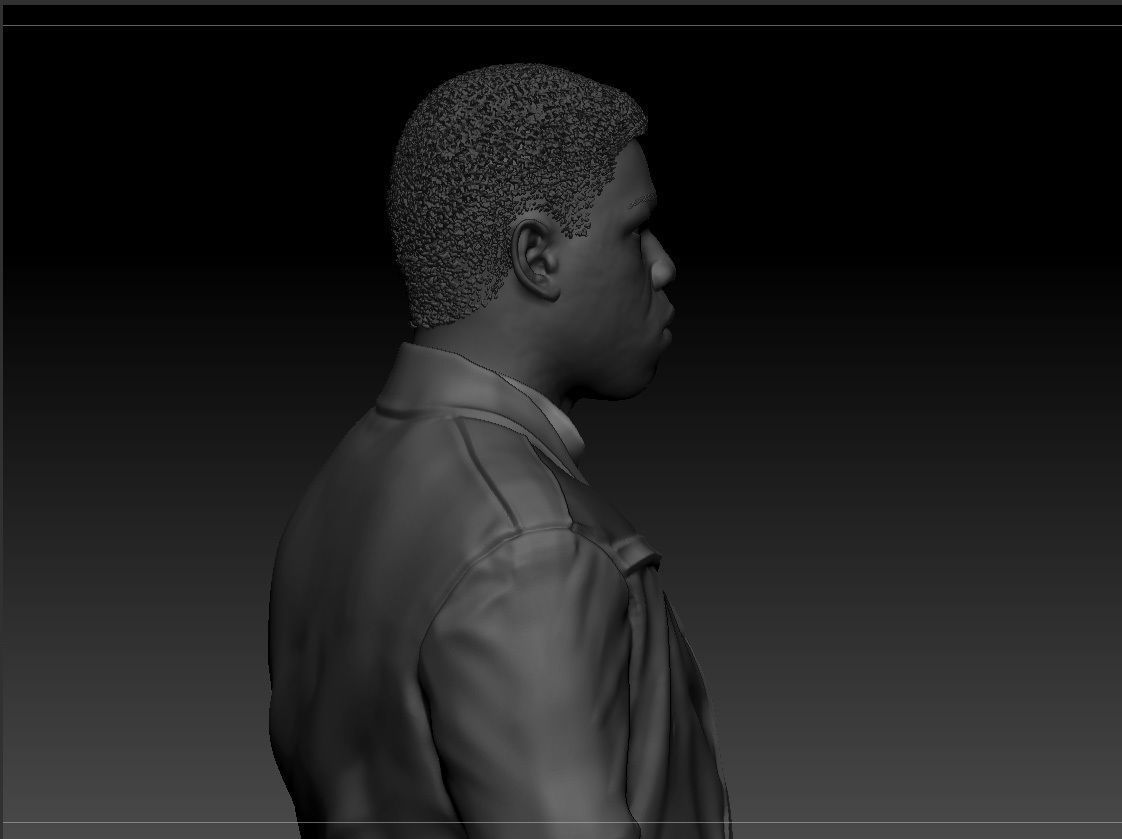 John Boyega - Finn - Star Wars the force awakens 3D print model_5