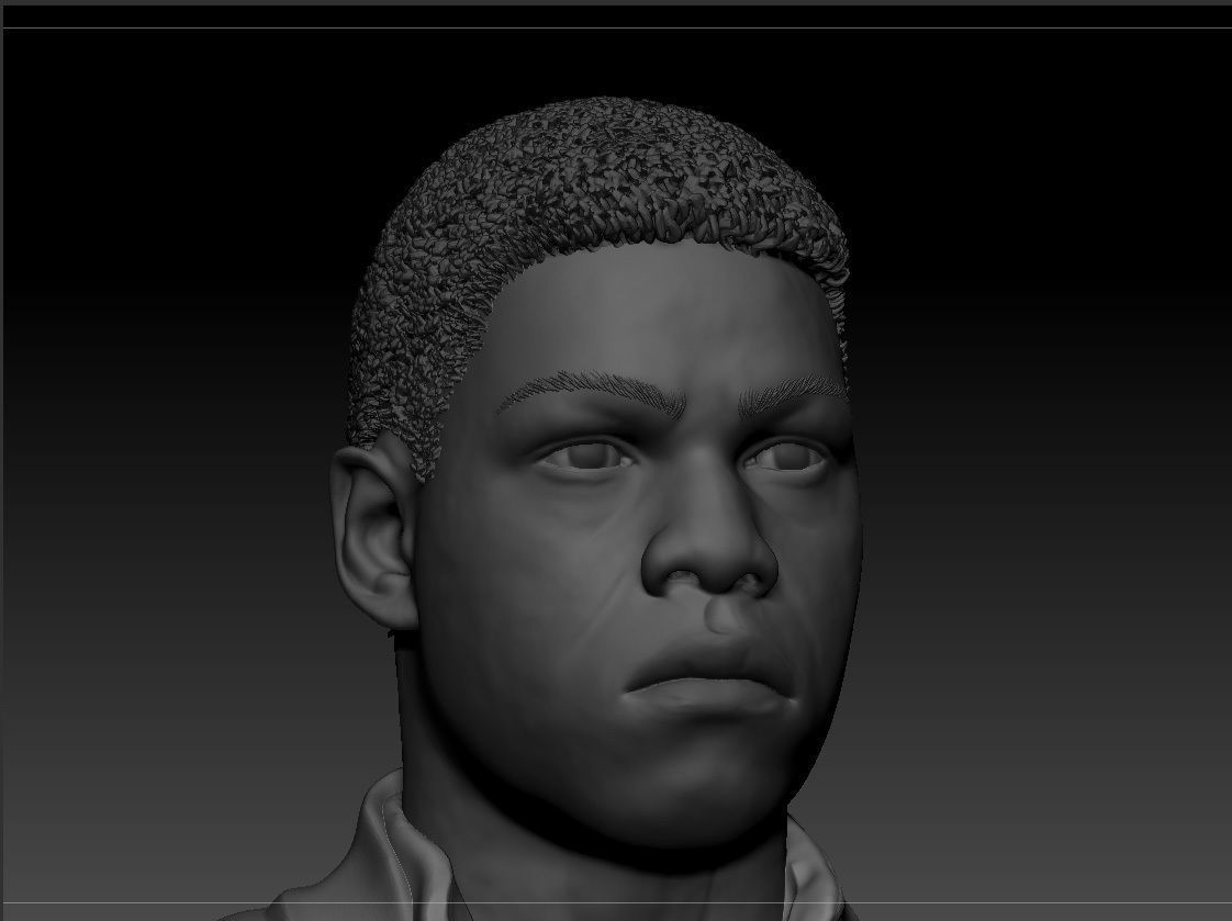 John Boyega - Finn - Star Wars the force awakens 3D print model_14