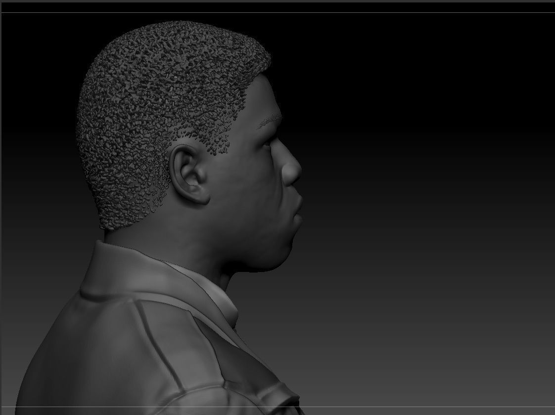 John Boyega - Finn - Star Wars the force awakens 3D print model_11