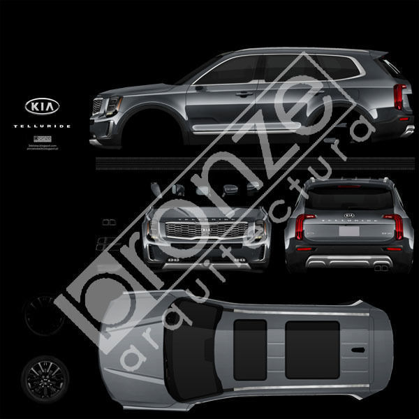 Kia Telluride 2020 Low-poly 3D model_31