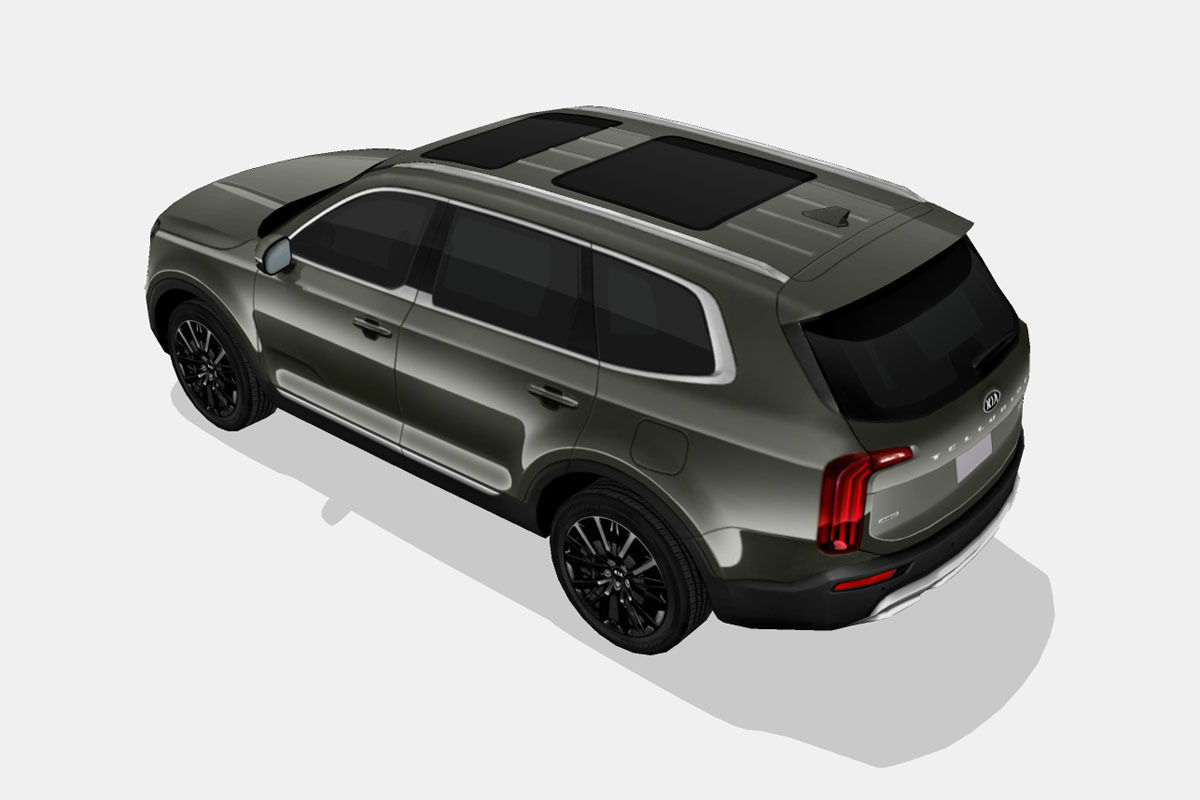 Kia Telluride 2020 Low-poly 3D model_12
