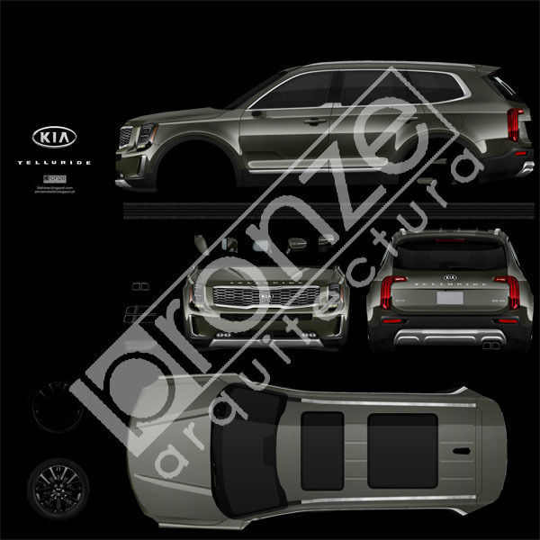 Kia Telluride 2020 Low-poly 3D model_28