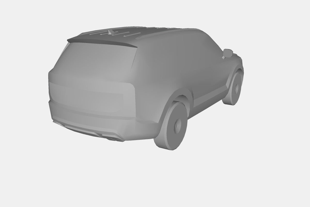 Kia Telluride 2020 Low-poly 3D model_26
