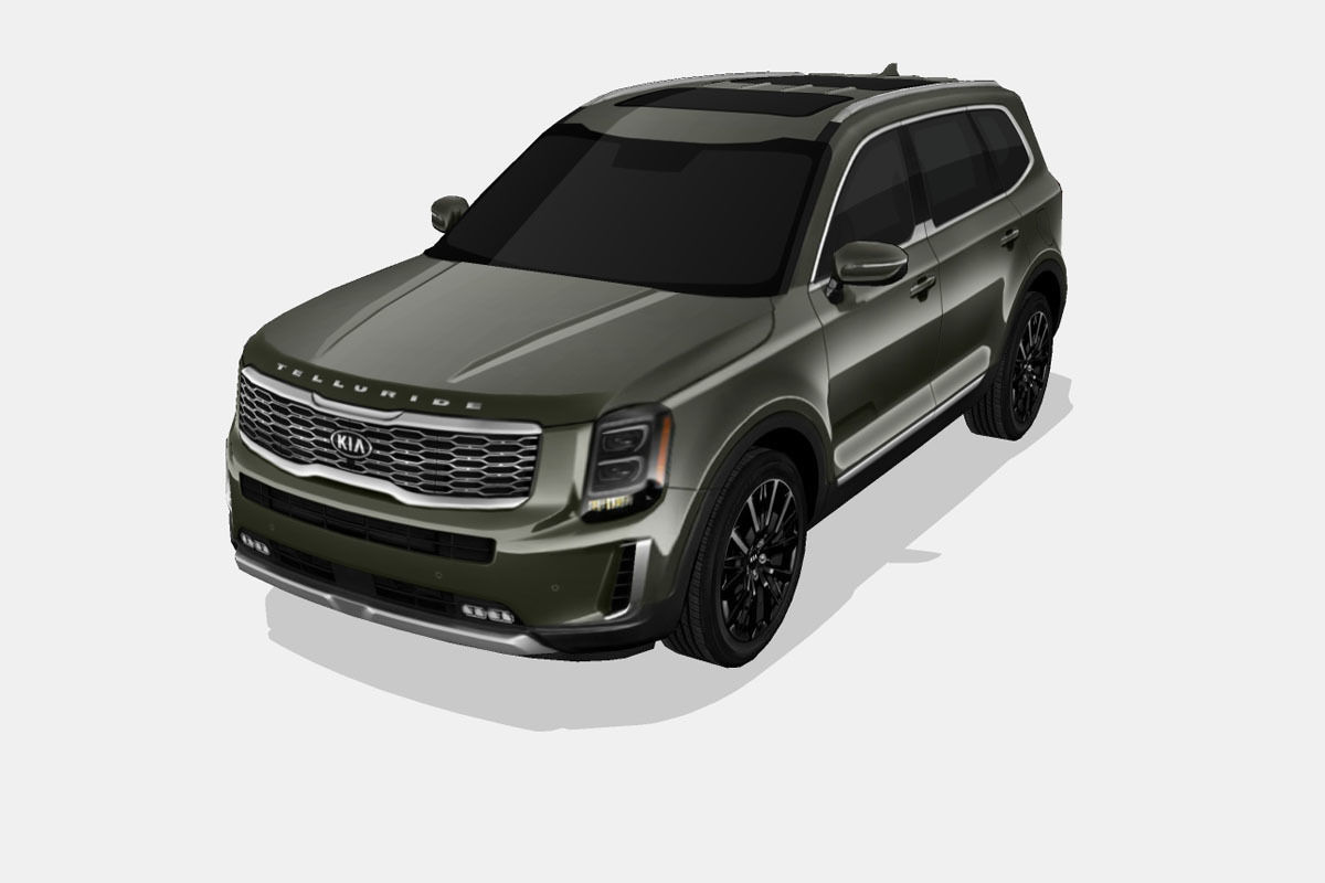 Kia Telluride 2020 Low-poly 3D model_5