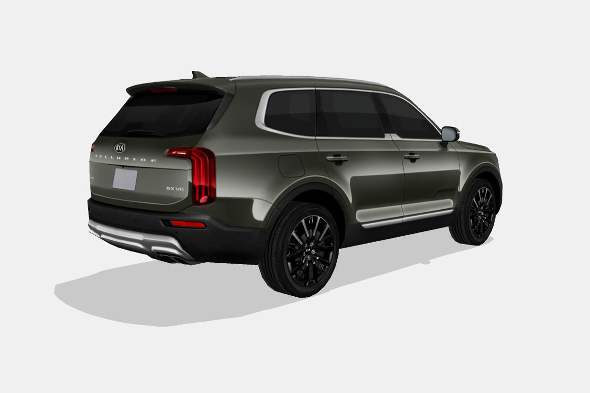 Kia Telluride 2020 Low-poly 3D model_2