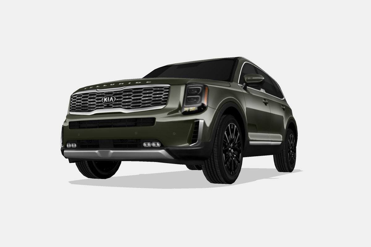 Kia Telluride 2020 Low-poly 3D model_4