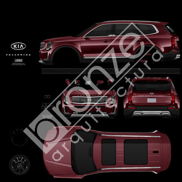 Kia Telluride 2020 Low-poly 3D model_32