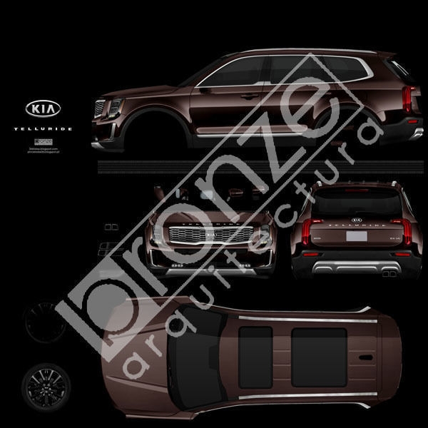 Kia Telluride 2020 Low-poly 3D model_27