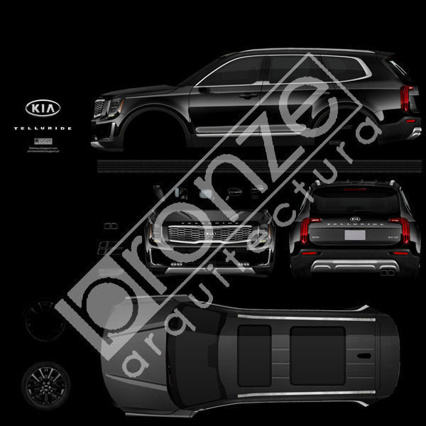 Kia Telluride 2020 Low-poly 3D model_29