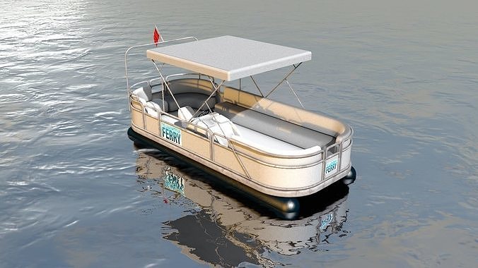 River Ferryboat 3D model