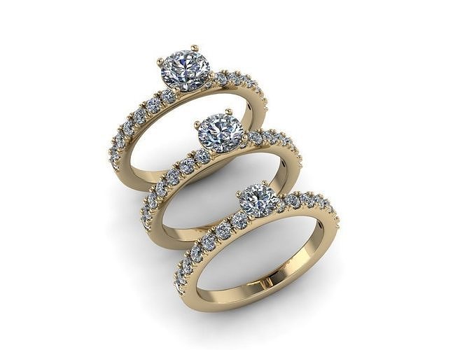Jewelry Rings NINE RINGS 019 3D print model