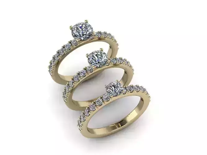 Jewelry Rings NINE RINGS 019 3D print model