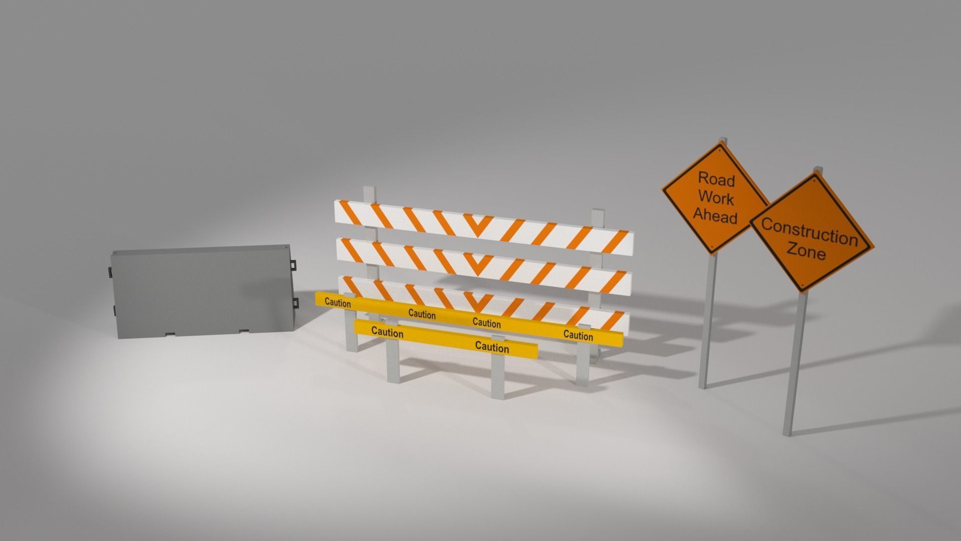 Low Poly Construction Pack Free low-poly 3D model_1