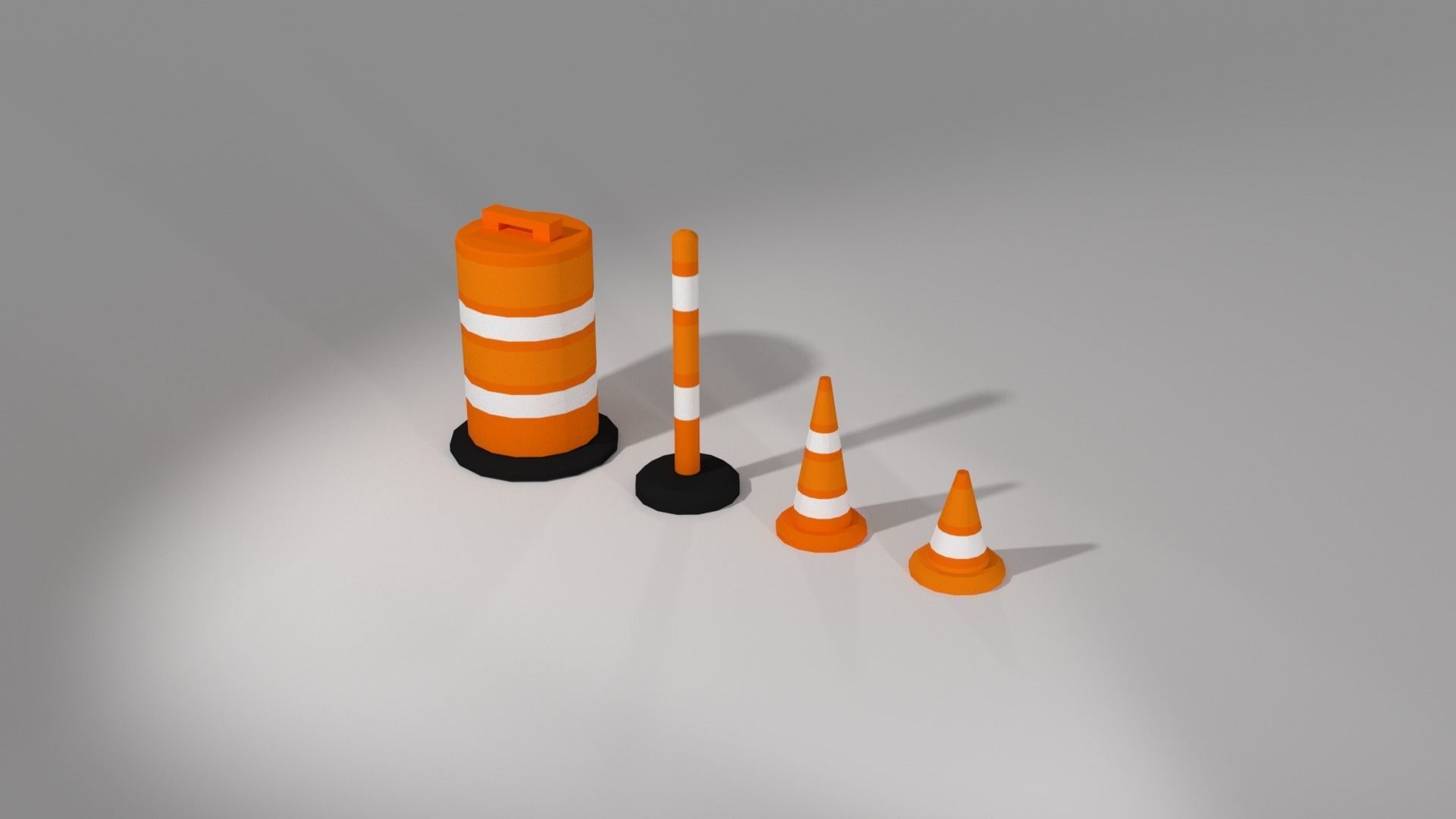 Low Poly Construction Pack Free low-poly 3D model_5