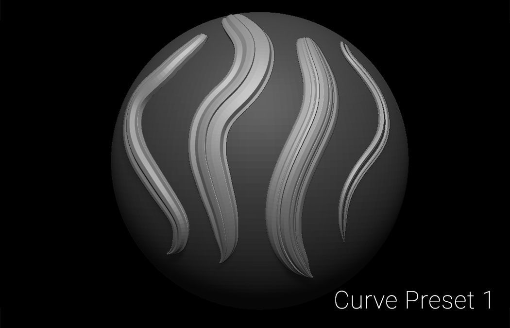Hair Strands 2 - IMM Curve Brush - UV Unwrapped 3D model_4