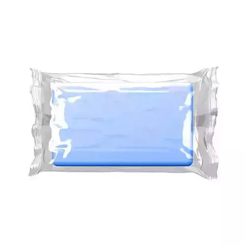 Soap Package - Transparent Plastic Bag Pack 3D model