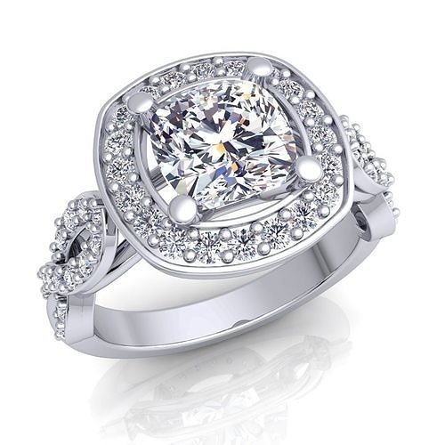 luxury Fancy Ring54 3D print model
