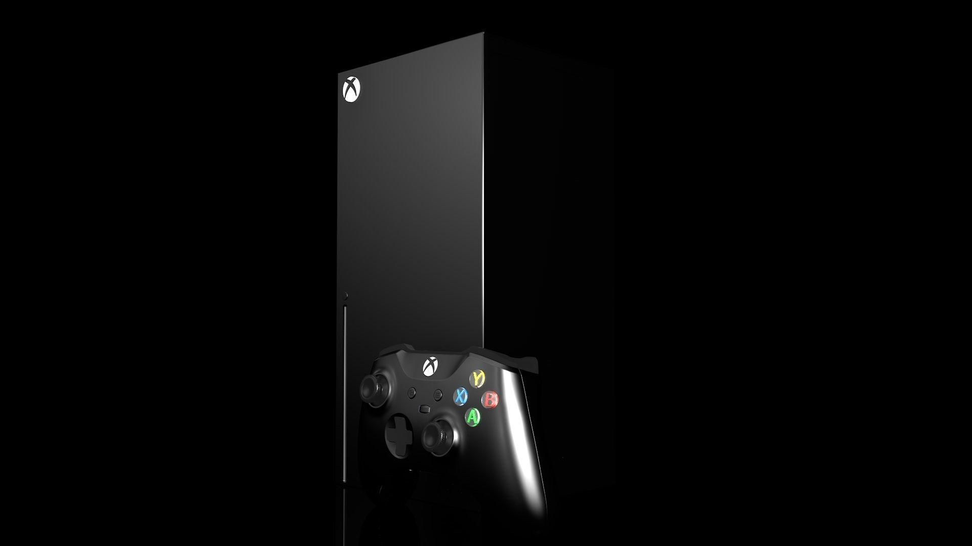 CONSOLE XBOX SERIES X 2020 3D model_2