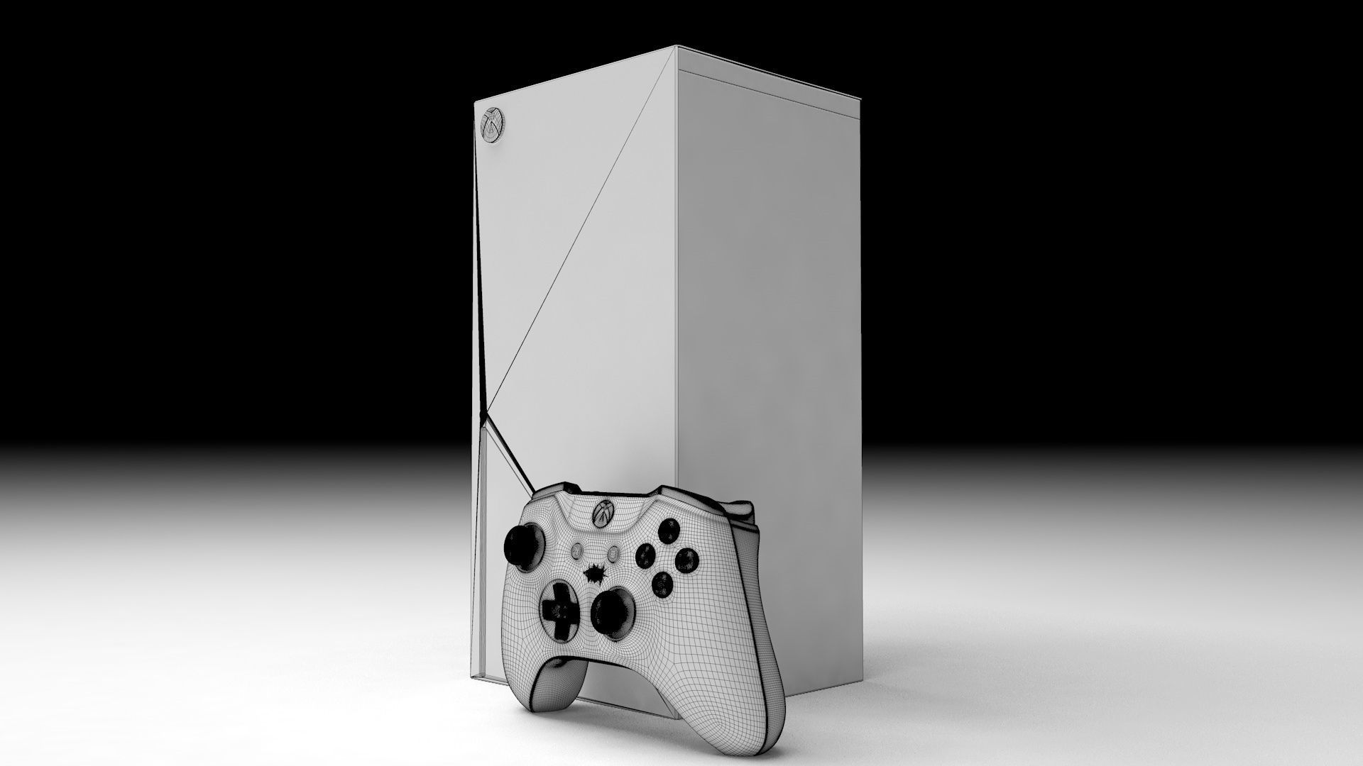CONSOLE XBOX SERIES X 2020 3D model_3