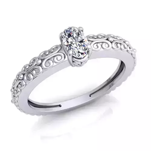 luxury Fancy Ring55 3D print model