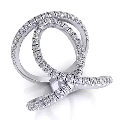 luxury Fancy Ring 56 3D print model