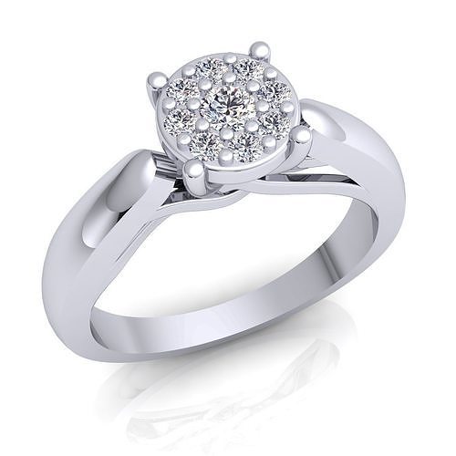 luxury Fancy Ring 58 3D print model