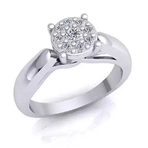 luxury Fancy Ring 58 3D print model