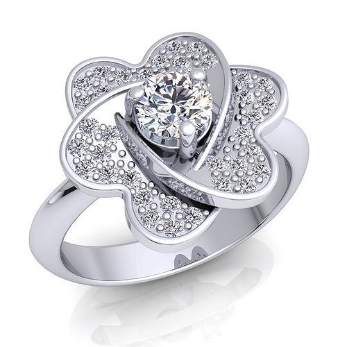 luxury Fancy Ring60 3D print model