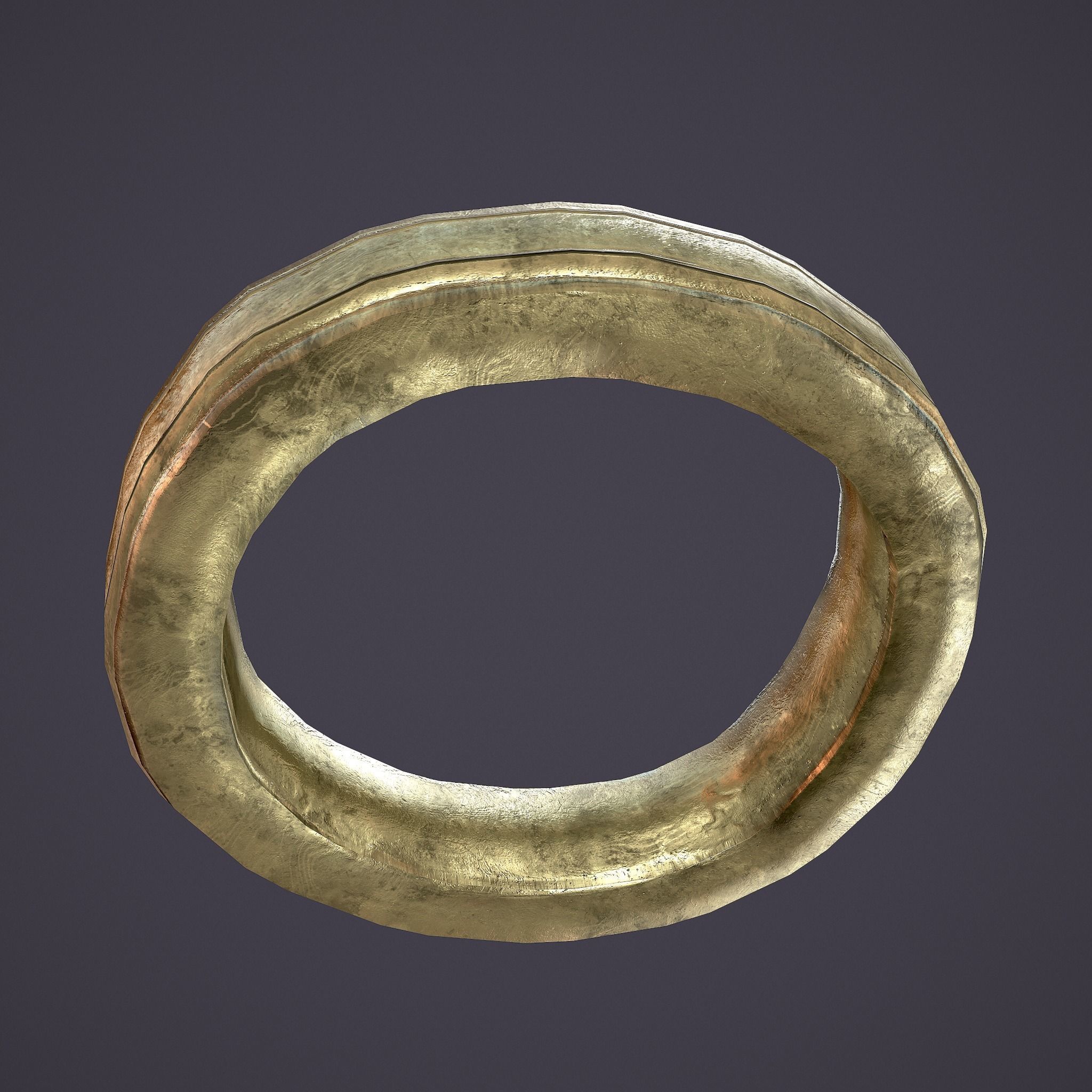 Medieval Ring Low-poly 3D model_15